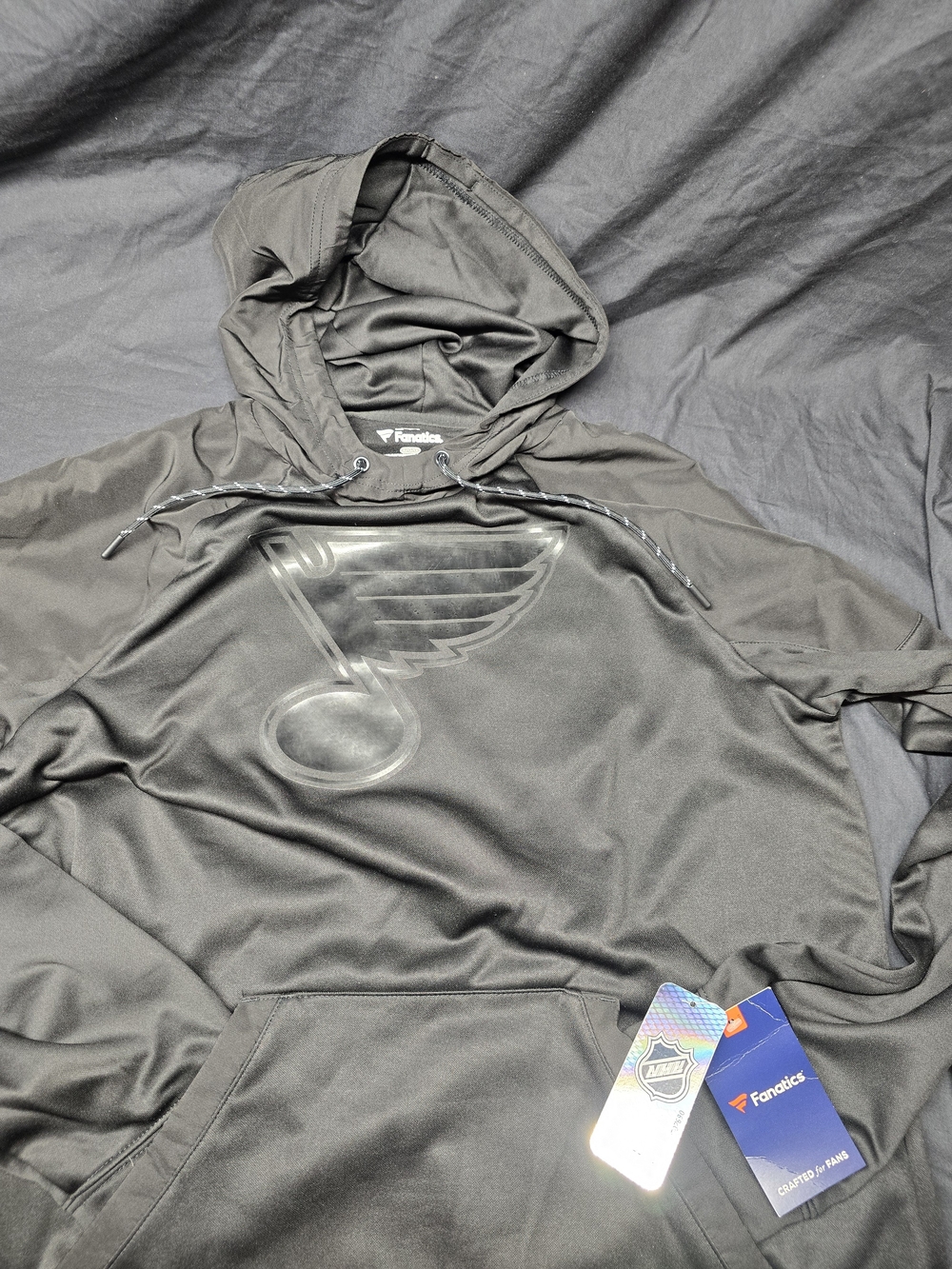 NWT Fanatics NHL Authentic Pro Black Pullover Hoodie Men's Large L/G